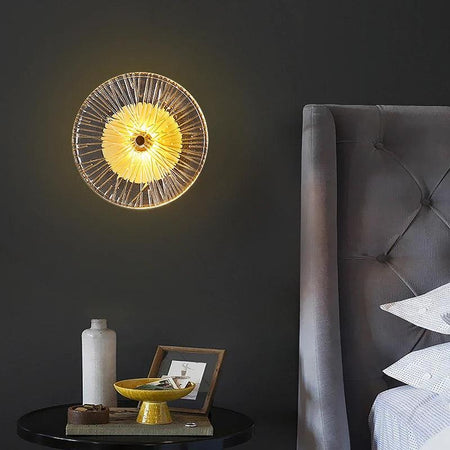 Applique Murale Élégante : Verre Ambré Luminaire IL582374-ILLUMEEN.COM