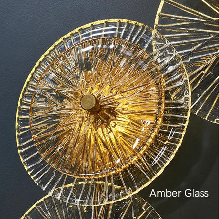 Applique Murale Élégante : Verre Ambré Luminaire IL582374-ILLUMEEN.COM