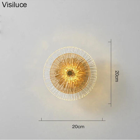 Applique Murale Élégante : Verre Ambré Luminaire IL582374-ILLUMEEN.COM