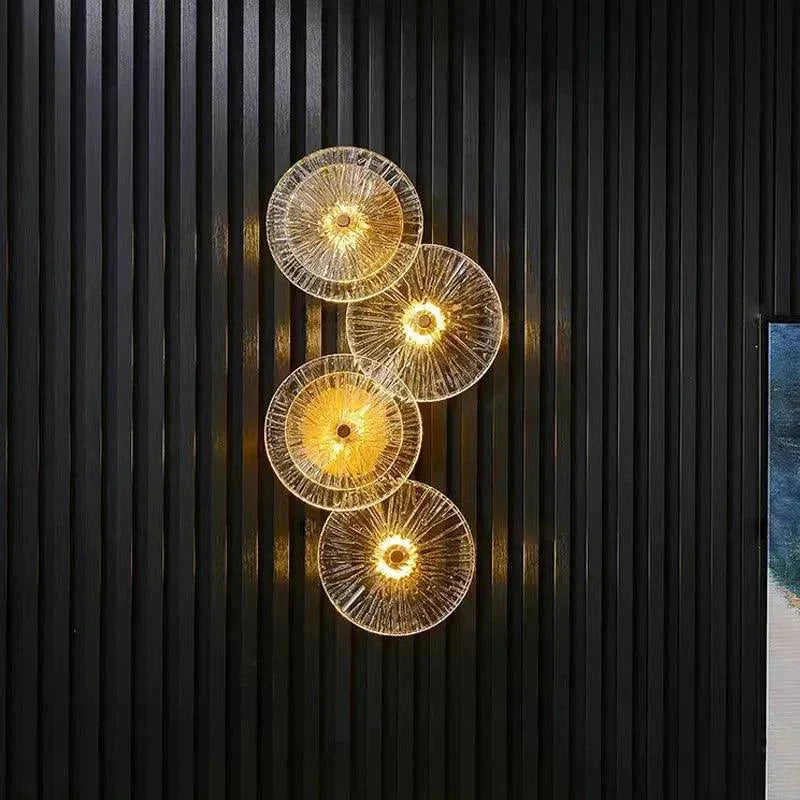 Applique Murale Élégante : Verre Ambré Luminaire IL582374-ILLUMEEN.COM