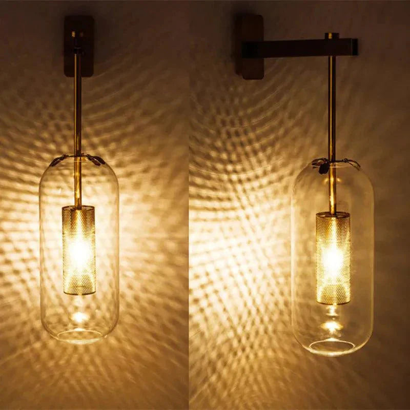 Applique Murale Élégante : Verre Transparent Luminaire IL582731-ILLUMEEN.COM