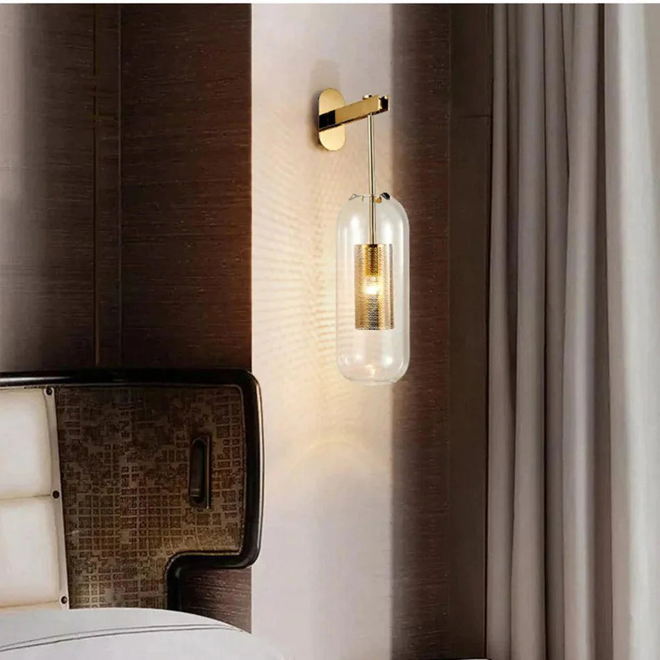 Applique Murale Élégante : Verre Transparent Luminaire IL582731-ILLUMEEN.COM