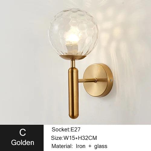 Applique Murale : Globe Moderne en Métal et Verre Chic IL487362-ILLUMEEN.COM