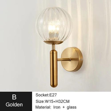 Applique Murale : Globe Moderne en Métal et Verre Chic IL487362-ILLUMEEN.COM
