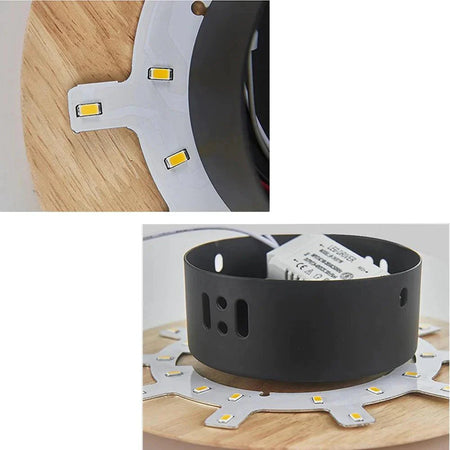 Applique Murale : Luminaire Chic en Bois Oval IL729843-ILLUMEEN.COM