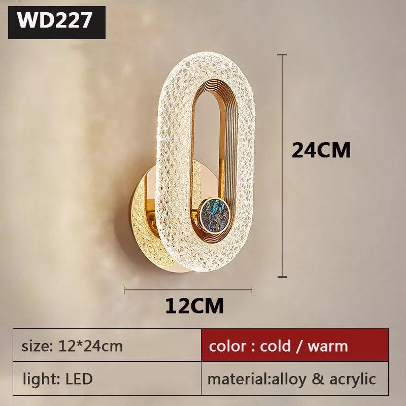 Applique Murale : Luminaire Élégant en Cristal Doré IL583729-ILLUMEEN.COM