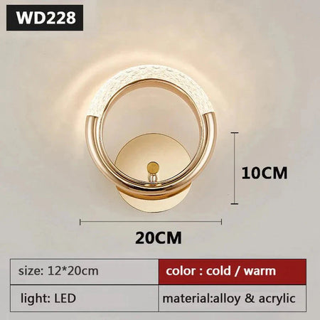 Applique Murale : Luminaire Élégant en Cristal Doré IL583729-ILLUMEEN.COM
