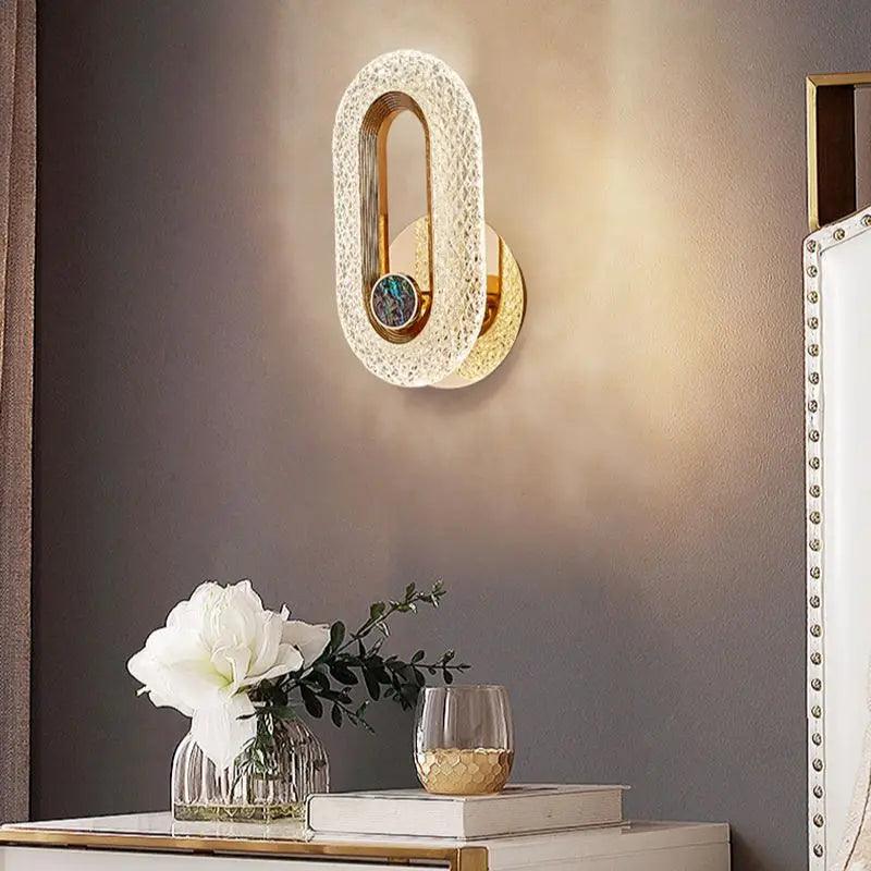 Applique Murale : Luminaire Élégant en Cristal Doré IL583729-ILLUMEEN.COM