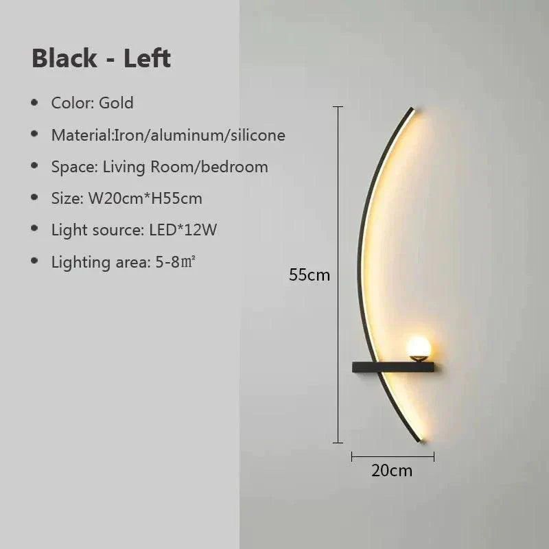 Applique Murale : Luminaire Élégant en Forme de Ligne C IL582739-ILLUMEEN.COM