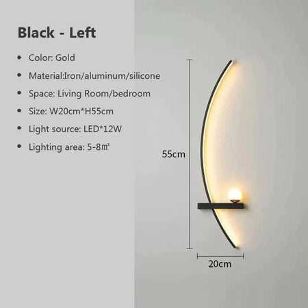 Applique Murale : Luminaire Élégant en Forme de Ligne C IL582739-ILLUMEEN.COM
