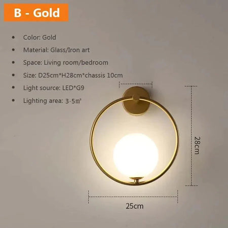 Applique Murale Luminaire Élégant en Pierre de Verre IL482613-ILLUMEEN.COM