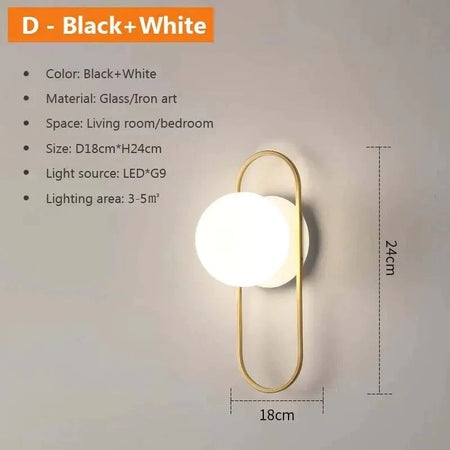 Applique Murale Luminaire Élégant en Pierre de Verre IL482613-ILLUMEEN.COM