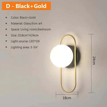 Applique Murale Luminaire Élégant en Pierre de Verre IL482613-ILLUMEEN.COM