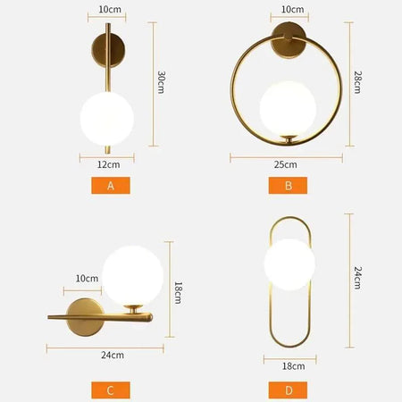 Applique Murale Luminaire Élégant en Pierre de Verre IL482613-ILLUMEEN.COM