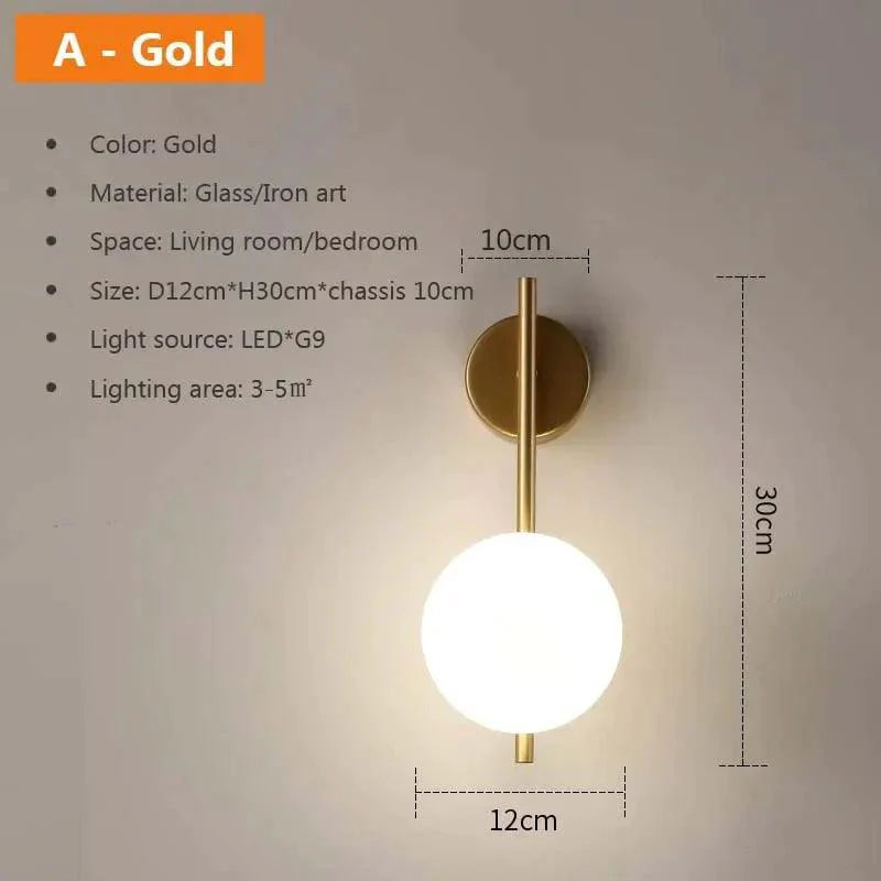 Applique Murale Luminaire Élégant en Pierre de Verre IL482613-ILLUMEEN.COM