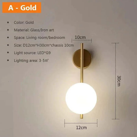 Applique Murale Luminaire Élégant en Pierre de Verre IL482613-ILLUMEEN.COM