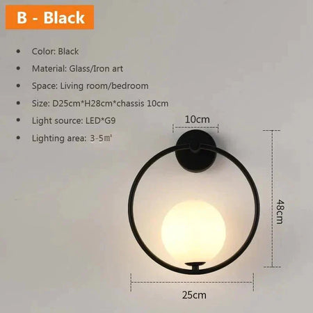 Applique Murale Luminaire Élégant en Pierre de Verre IL482613-ILLUMEEN.COM