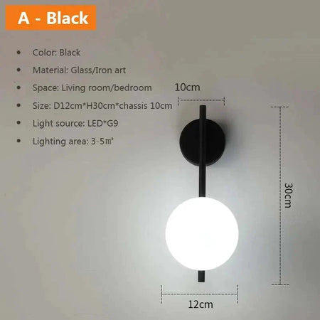 Applique Murale Luminaire Élégant en Pierre de Verre IL482613-ILLUMEEN.COM