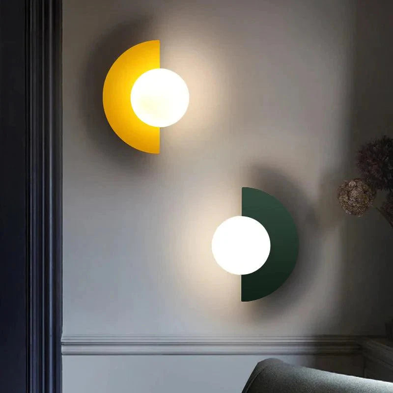 Applique Murale : Verre Transparent Plaqué de Couleur Luminaire IL582903-ILLUMEEN.COM