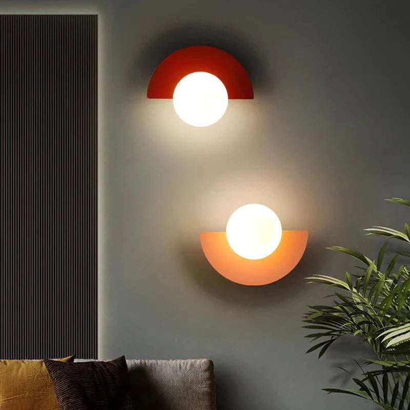 Applique Murale : Verre Transparent Plaqué de Couleur Luminaire IL582903-ILLUMEEN.COM