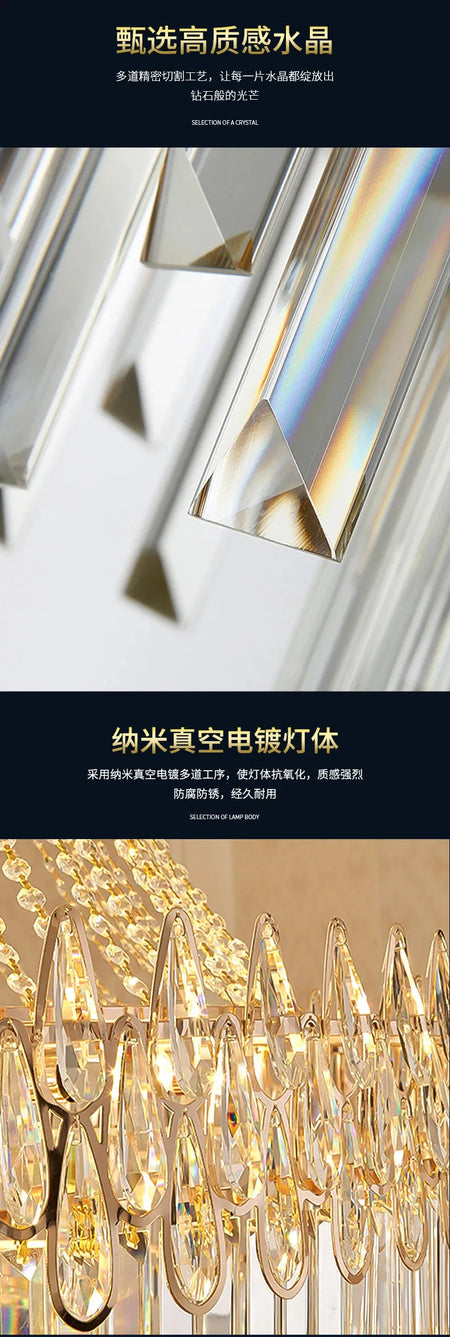 Élégance Lumineuse en Cristal Nordique - Luminaire IL582134-ILLUMEEN.COM