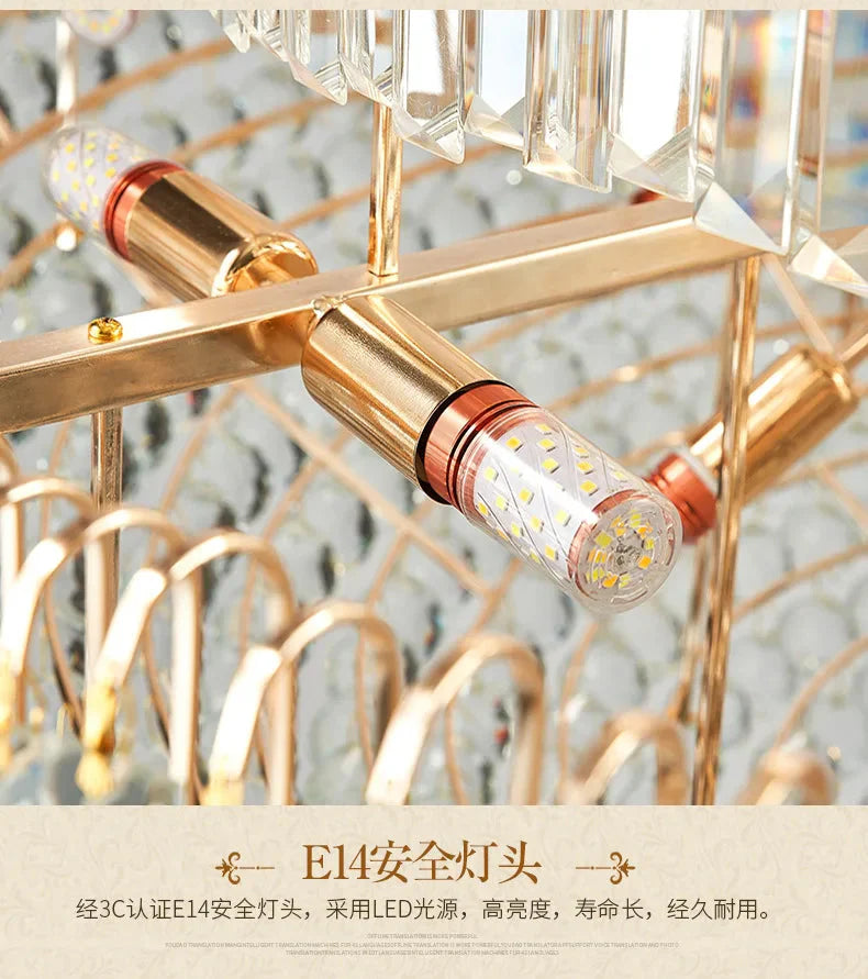 Élégance Lumineuse en Cristal Nordique - Luminaire IL582134-ILLUMEEN.COM