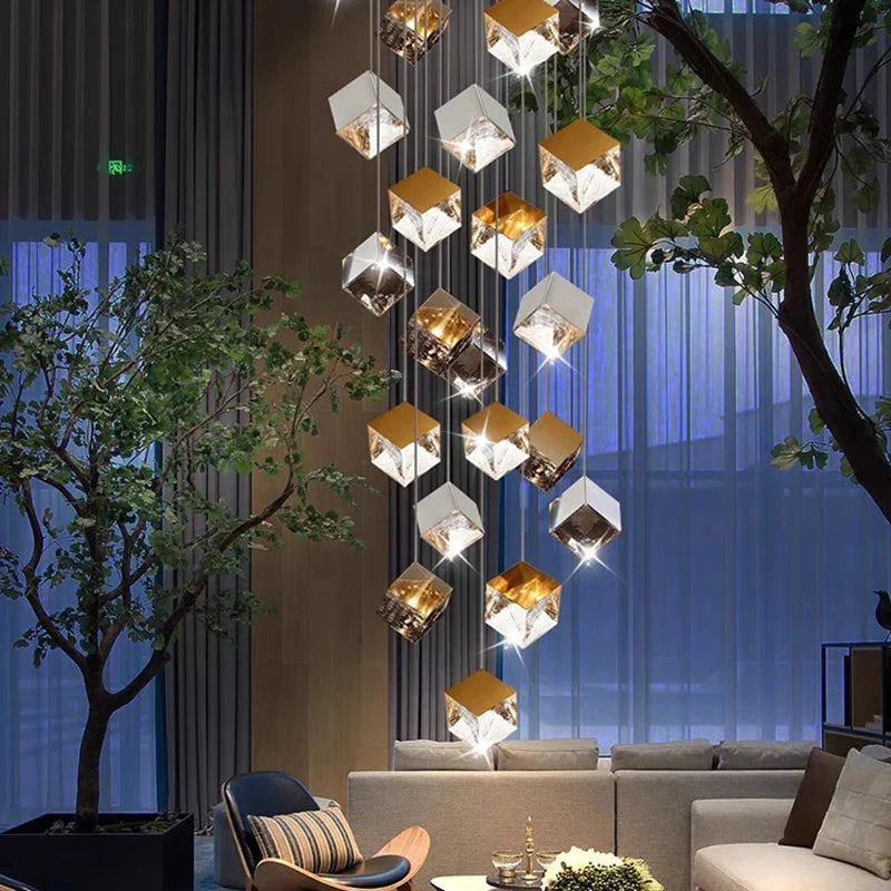 Luminaire Suspension finition brillante argentée – Référence : Marvyn6723-ILLUMEEN.COM