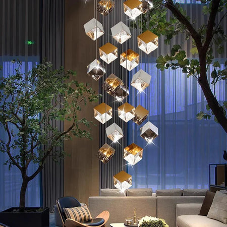 Luminaire Suspension finition brillante argentée – Référence : Marvyn6723-ILLUMEEN.COM
