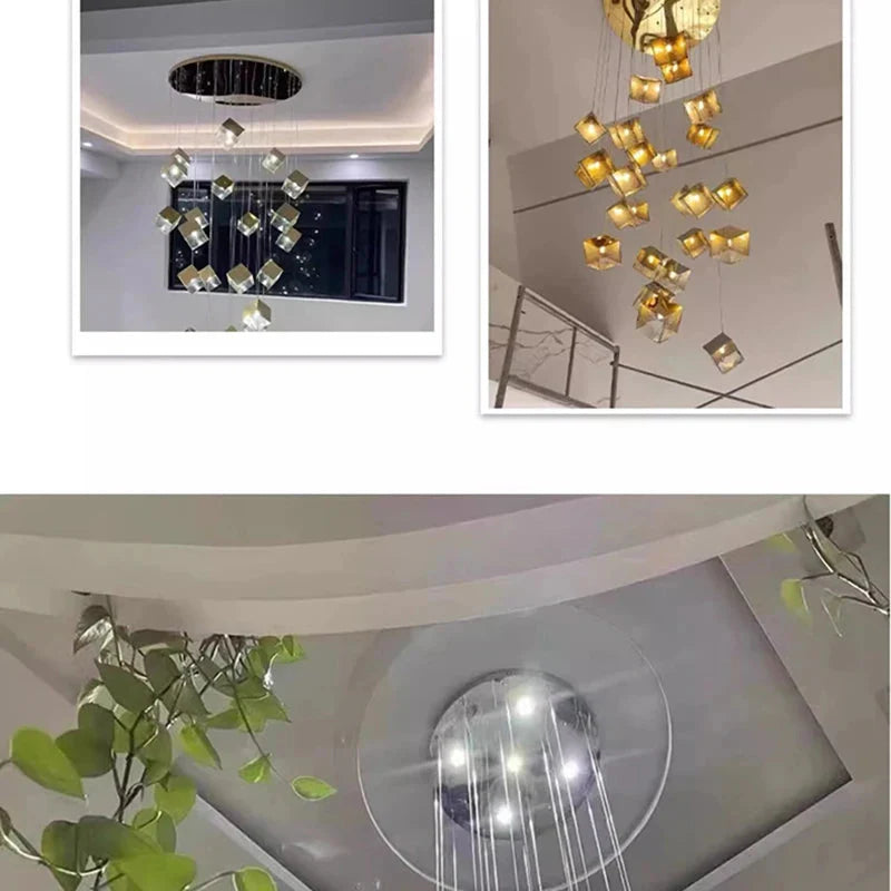 Luminaire Suspension finition brillante argentée – Référence : Marvyn6723-ILLUMEEN.COM