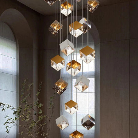 Luminaire Suspension finition brillante argentée – Référence : Marvyn6723-ILLUMEEN.COM