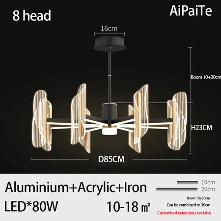 Luminaire Suspension design minimaliste en acrylique – Référence : Maelis4923-ILLUMEEN.COM