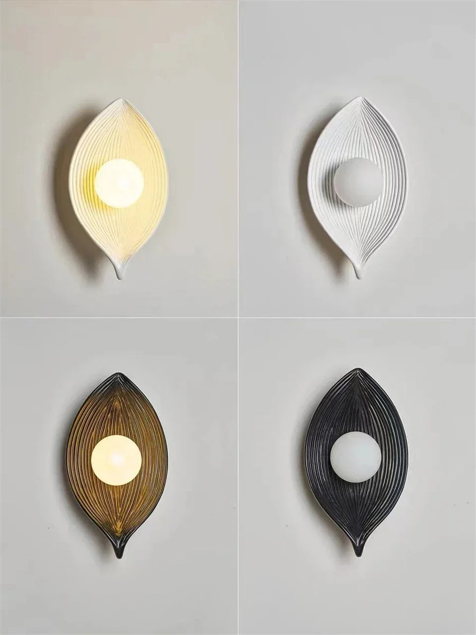 Luminaire Applique Murale Feuille Zen – Référence: Iris1045-ILLUMEEN.COM