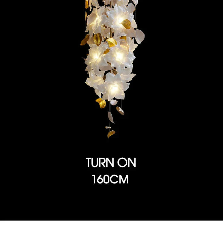 Luminaire Lustre fleurs volantes en cristal – Référence : Aelion3847-ILLUMEEN.COM