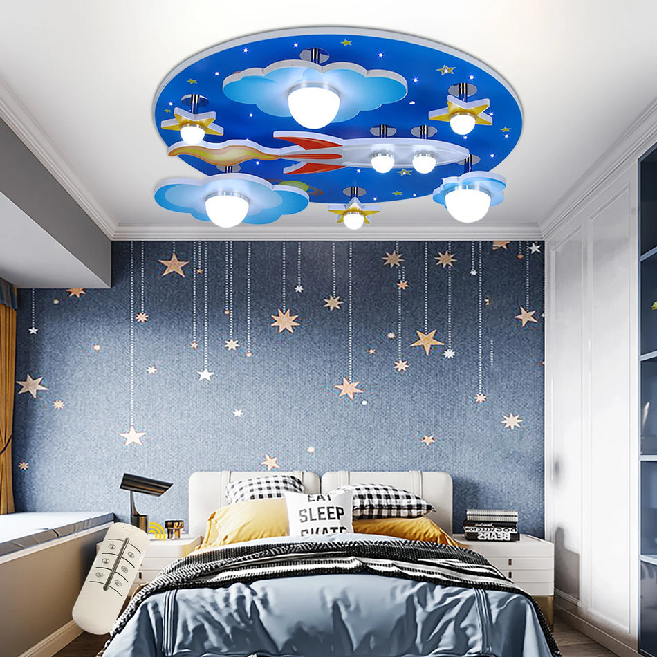 Luminaire Enfant Étoiles Cosmiques – Référence: Aurore4927-ILLUMEEN.COM