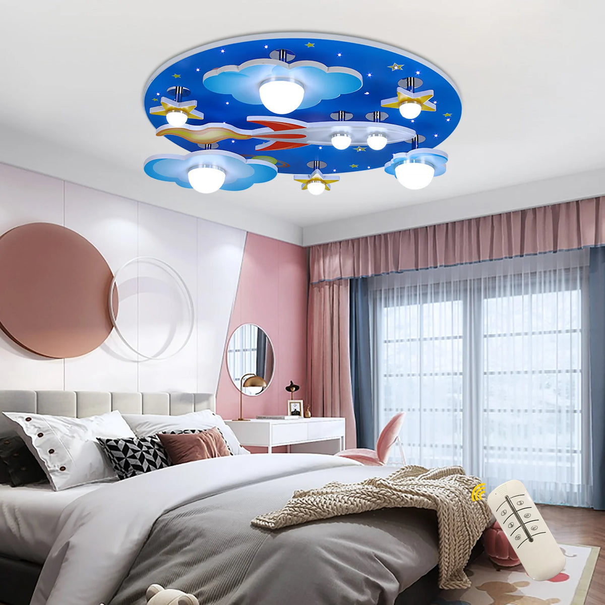 Luminaire Enfant Étoiles Cosmiques – Référence: Aurore4927-ILLUMEEN.COM
