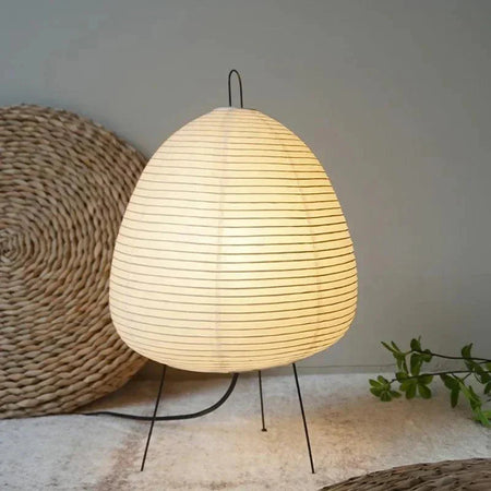 Lampadaire Wabi Sabi en métal et papier de riz – Éclairage design artisanal Luminaire IL583721-ILLUMEEN.COM