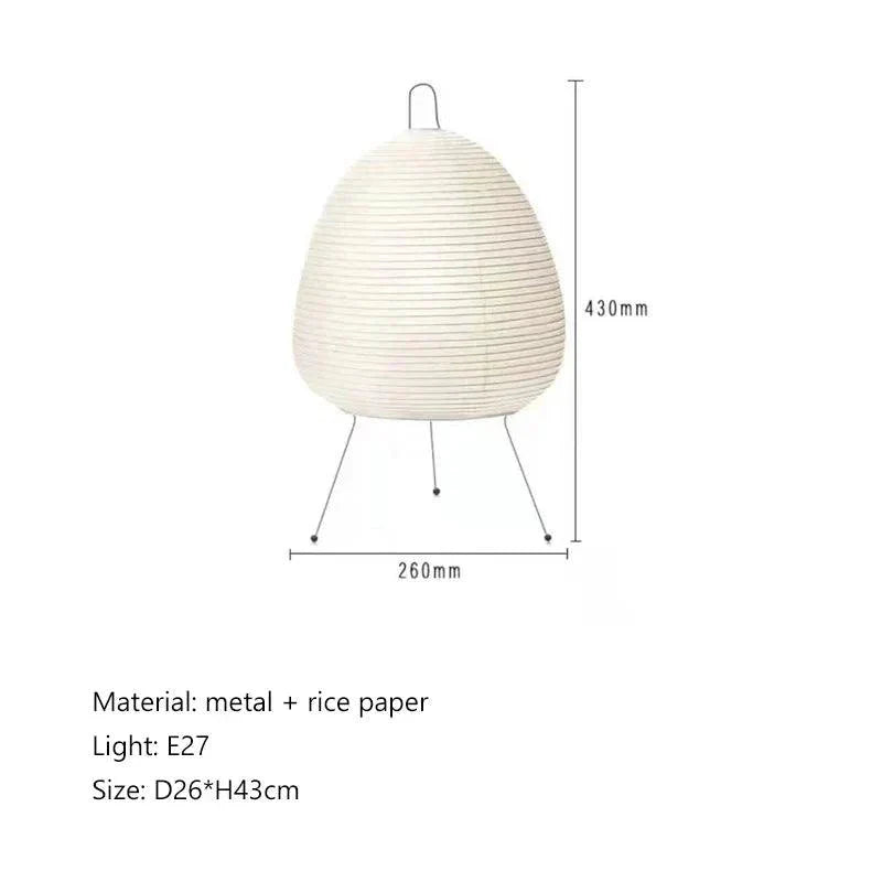 Lampadaire Wabi Sabi en métal et papier de riz – Éclairage design artisanal Luminaire IL583721-ILLUMEEN.COM