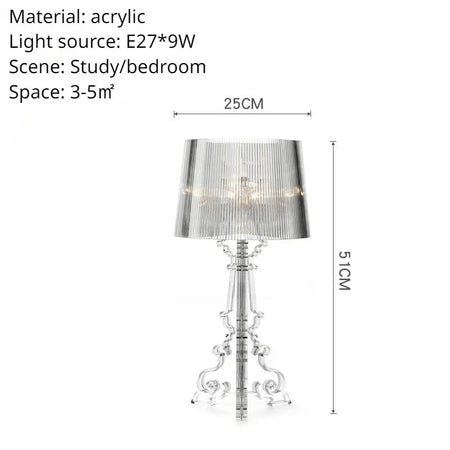 Lampe de Bureau LED en Acrylique Transparent Luminaire IL538926-ILLUMEEN.COM