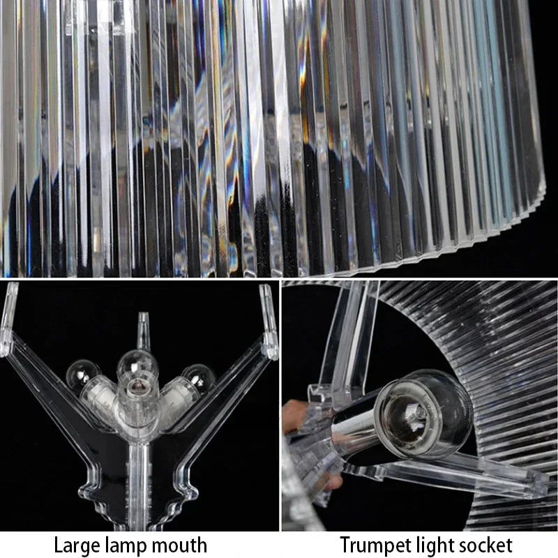 Lampe de Bureau LED en Acrylique Transparent Luminaire IL538926-ILLUMEEN.COM