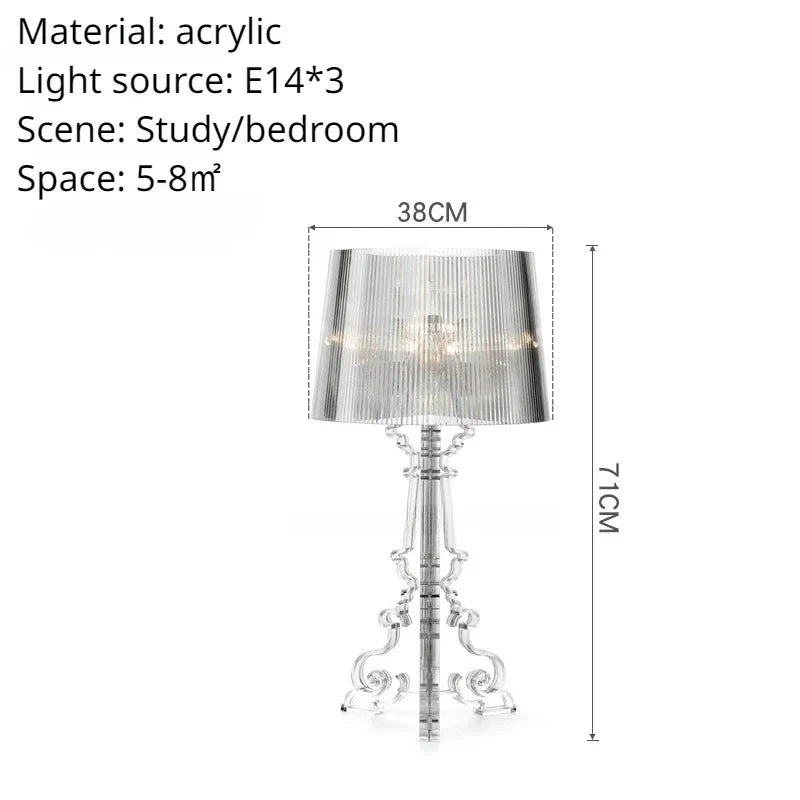 Lampe de Bureau LED en Acrylique Transparent Luminaire IL538926-ILLUMEEN.COM