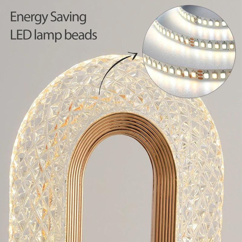 Lampe de Table Élégante avec Éclairage Personnalisable et Corps Doré IL582731-ILLUMEEN.COM