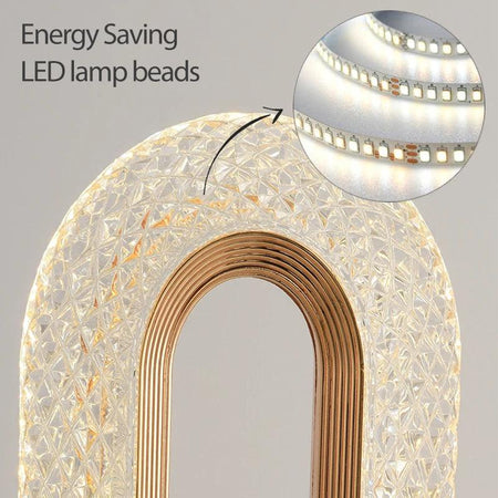 Lampe de Table Élégante avec Éclairage Personnalisable et Corps Doré IL582731-ILLUMEEN.COM