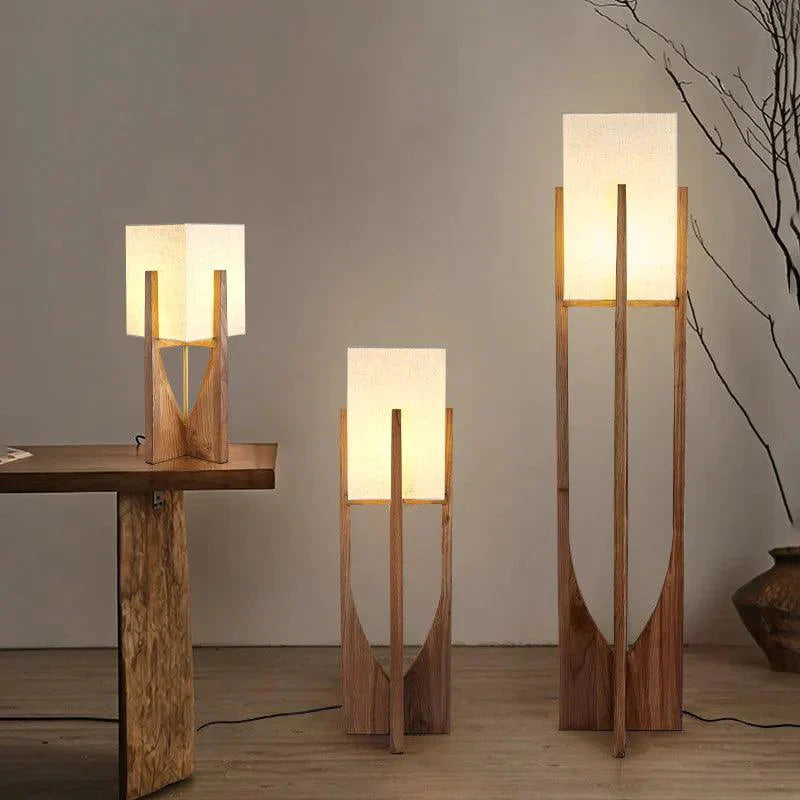 Lampe de Table en Bois Massif au Design Nordique - Luminaire IL937284-ILLUMEEN.COM