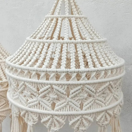 Luminaire Abat-jour en Macramé Tissé à la Main IL572839-ILLUMEEN.COM