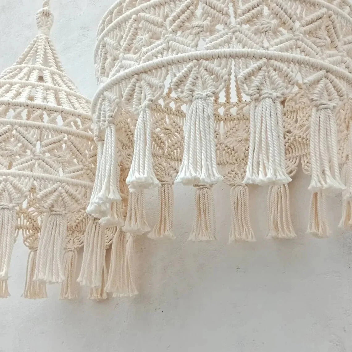 Luminaire Abat-jour en Macramé Tissé à la Main IL572839-ILLUMEEN.COM