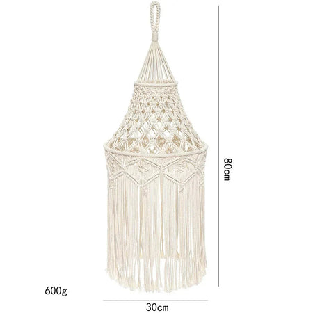 Luminaire Abat-jour en Macramé Tissé à la Main IL572839-ILLUMEEN.COM