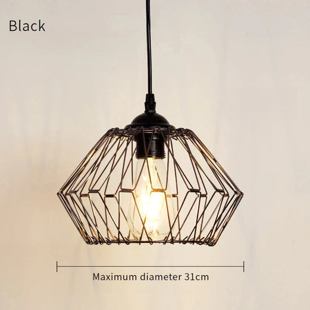 Luminaire Abat-Jour Suspendu En Fer Forgé Vintage IL583927-ILLUMEEN.COM