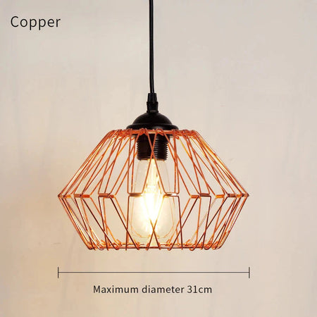 Luminaire Abat-Jour Suspendu En Fer Forgé Vintage IL583927-ILLUMEEN.COM