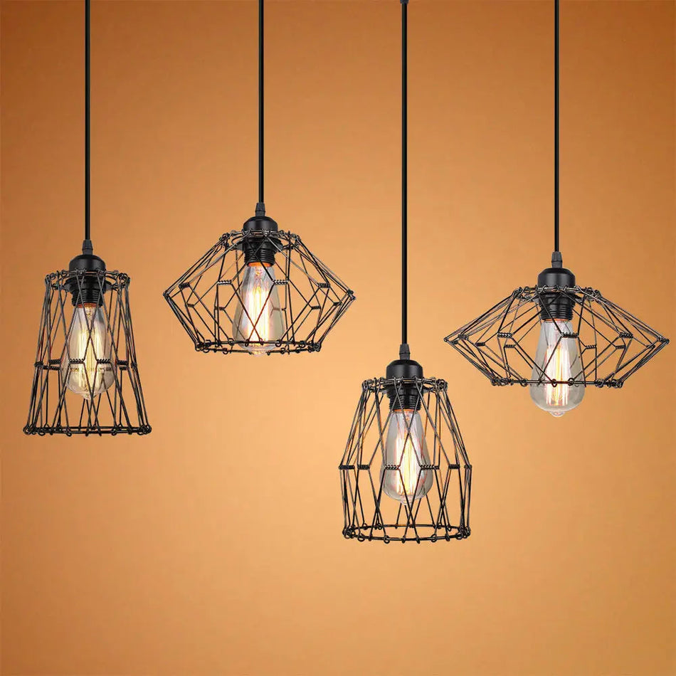 Luminaire Abat-Jour Suspendu En Fer Forgé Vintage IL583927-ILLUMEEN.COM