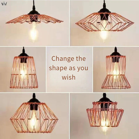 Luminaire Abat-Jour Suspendu En Fer Forgé Vintage IL583927-ILLUMEEN.COM
